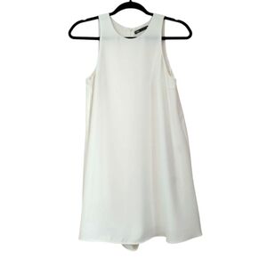 Zara White Sleeveless Romper Size M